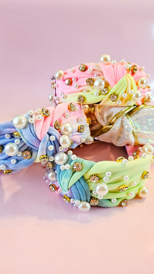 Rainbows and Rhinestones Headband