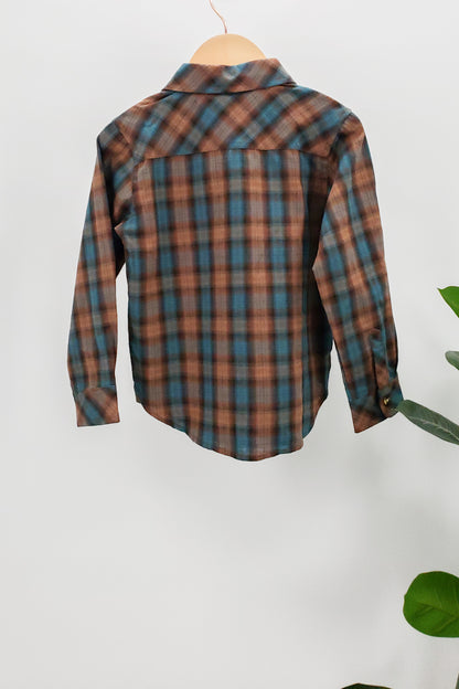 Plaid Button Front Shirt