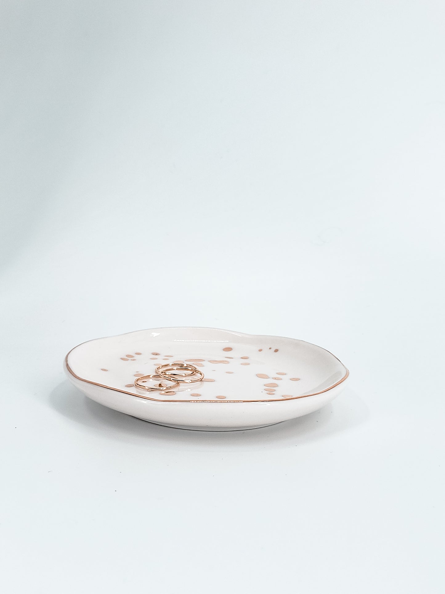 Golden Speckled Jewelry Dish