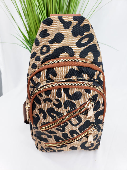 Leopard Sling Bag