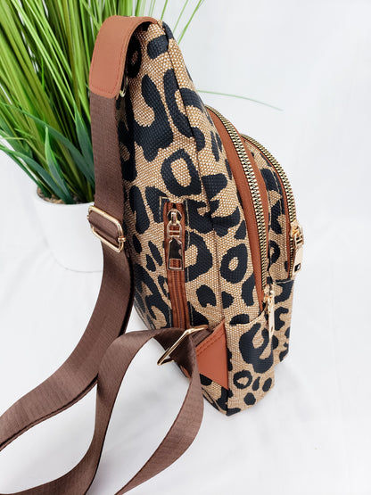 Leopard Sling Bag