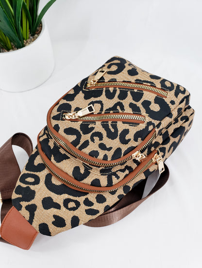 Leopard Sling Bag