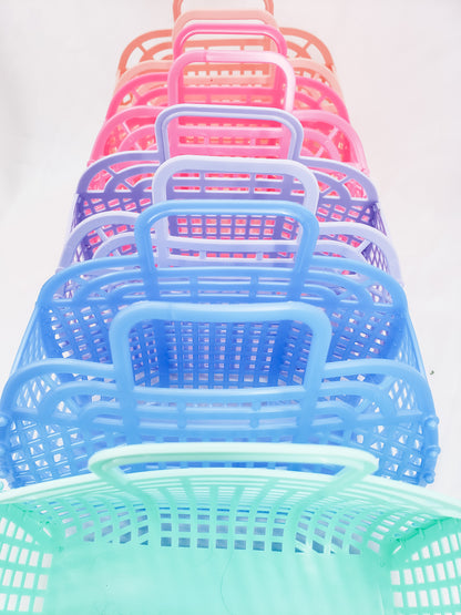 Retro Jelly Basket Tote - Mint