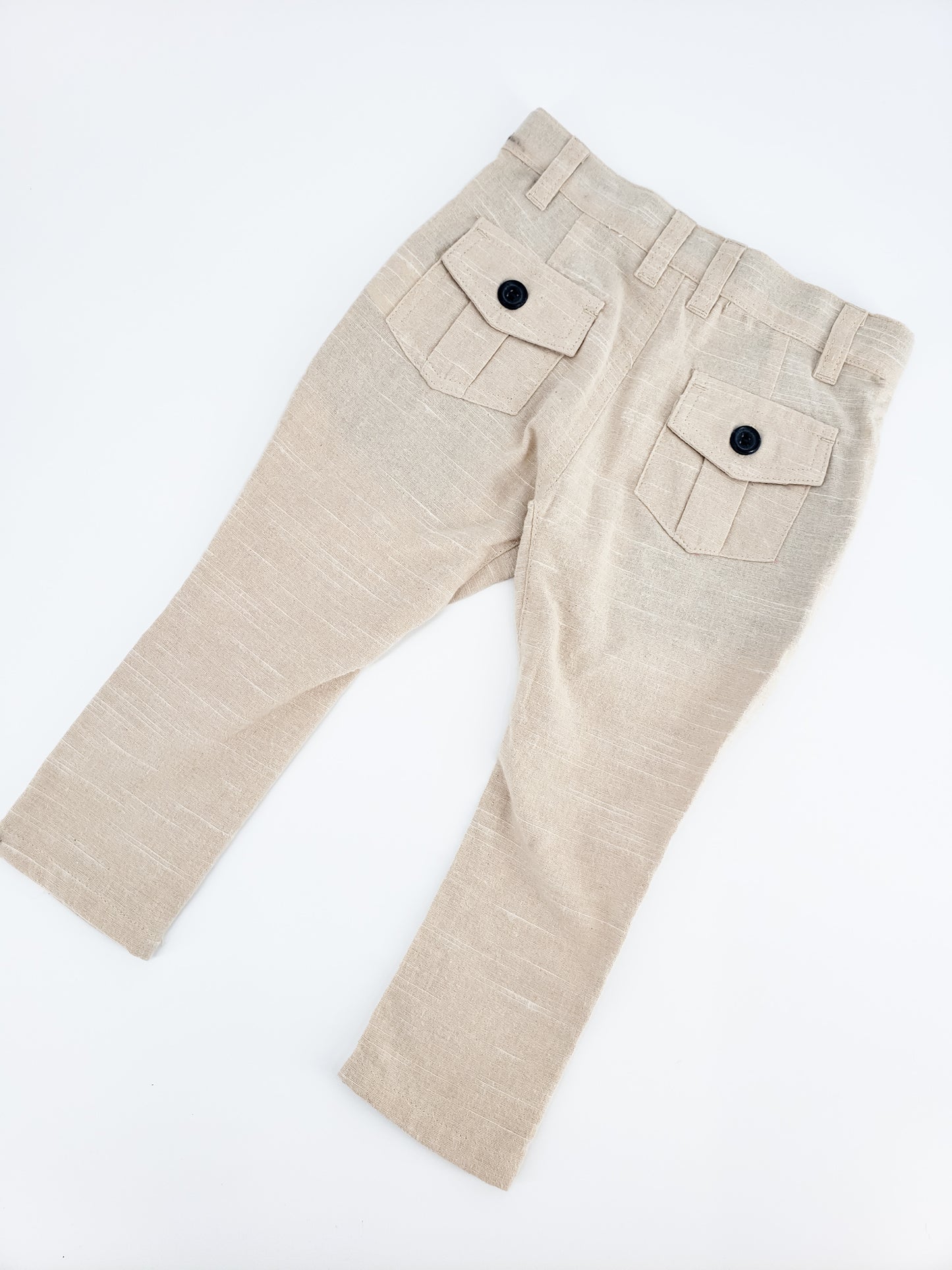 Stone Cotton Trousers