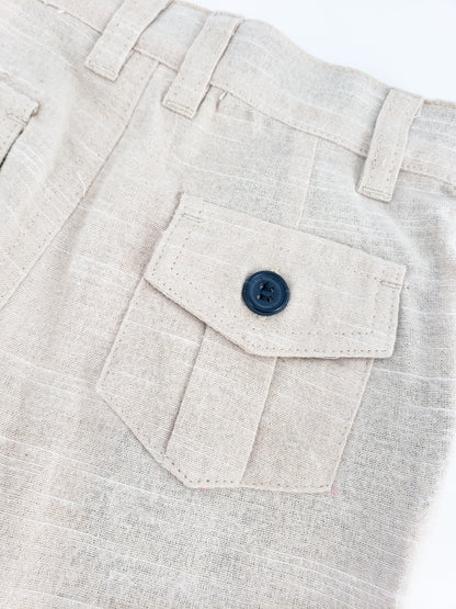 Stone Cotton Trousers