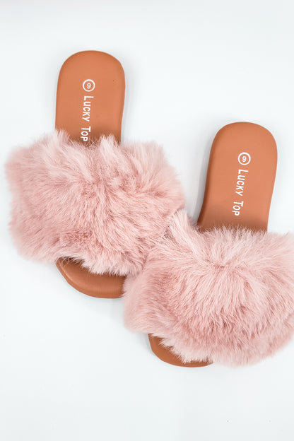 Pink Furry Slides